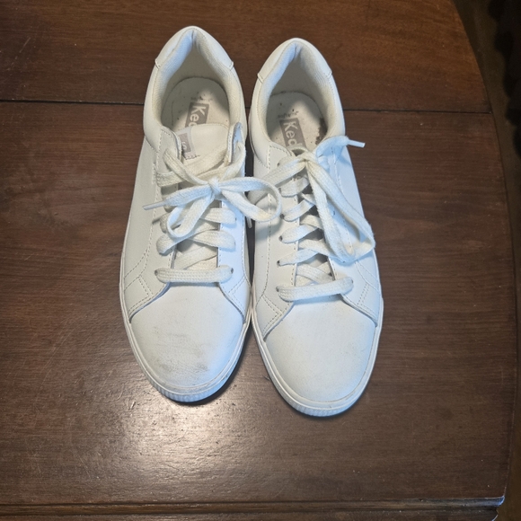 Keds Classic White Lace-Up Sneakers - Picture 2 of 10
